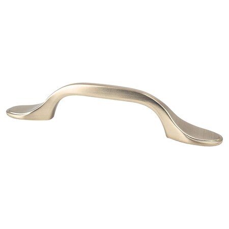 Berenson 3 in. Traditional Advantage One CC Champagne Rounded End Pull 9198-10CZ-P